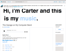 Tablet Screenshot of carterkendall.bandcamp.com