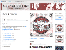 Tablet Screenshot of clenchedfist.bandcamp.com