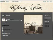 Tablet Screenshot of fightingwordscle.bandcamp.com