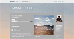 Desktop Screenshot of mammothbones.bandcamp.com