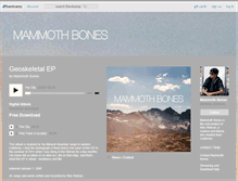 Tablet Screenshot of mammothbones.bandcamp.com