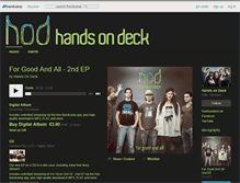Tablet Screenshot of handsondeck.bandcamp.com