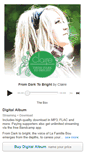Mobile Screenshot of claire-music.bandcamp.com