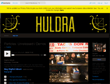 Tablet Screenshot of huldratheband.bandcamp.com