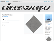 Tablet Screenshot of cinemascopes.bandcamp.com