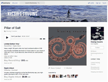 Tablet Screenshot of kissingcousins.bandcamp.com