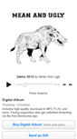 Mobile Screenshot of meanandugly.bandcamp.com