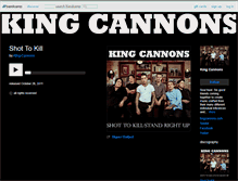 Tablet Screenshot of kingcannons.bandcamp.com