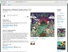 Tablet Screenshot of damage.bandcamp.com