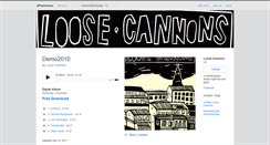 Desktop Screenshot of loosecannonsuk.bandcamp.com