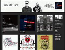 Tablet Screenshot of nodevice.bandcamp.com