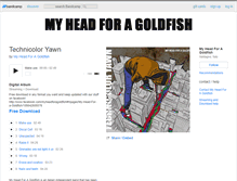 Tablet Screenshot of myheadforagoldfish.bandcamp.com