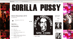 Desktop Screenshot of gorillaxpussy.bandcamp.com