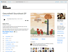 Tablet Screenshot of matthammill.bandcamp.com