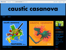 Tablet Screenshot of causticcasanova.bandcamp.com