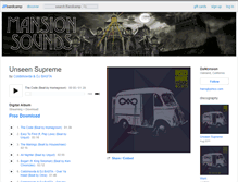Tablet Screenshot of damansion.bandcamp.com