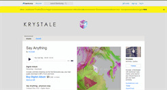 Desktop Screenshot of krystale.bandcamp.com