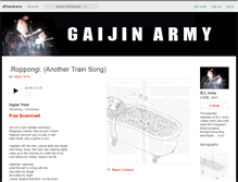 Tablet Screenshot of gaijinarmy.bandcamp.com