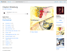 Tablet Screenshot of claytonstrasburg.bandcamp.com