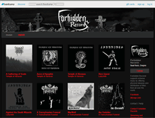 Tablet Screenshot of forbiddenrecords.bandcamp.com