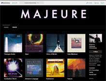 Tablet Screenshot of majeure.bandcamp.com