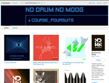 Tablet Screenshot of nodrumnomoog.bandcamp.com