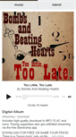 Mobile Screenshot of bombsandbeatinghearts.bandcamp.com