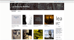 Desktop Screenshot of laescuchaatentaediciones.bandcamp.com