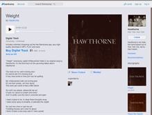 Tablet Screenshot of hawthorne.bandcamp.com