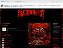 Tablet Screenshot of bloodbeast.bandcamp.com