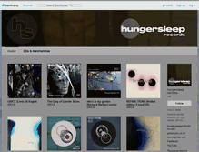 Tablet Screenshot of hungersleeprecords.bandcamp.com