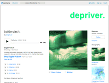 Tablet Screenshot of depriver.bandcamp.com