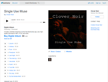 Tablet Screenshot of clovernoir.bandcamp.com