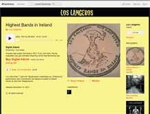 Tablet Screenshot of loslangeros.bandcamp.com