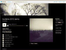 Tablet Screenshot of burdens666.bandcamp.com