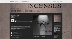 Desktop Screenshot of incensus.bandcamp.com
