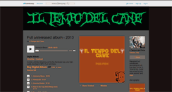 Desktop Screenshot of iltempodelcane.bandcamp.com