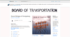 Desktop Screenshot of boardoftransportation.bandcamp.com