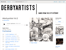 Tablet Screenshot of derbyartists.bandcamp.com