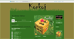 Desktop Screenshot of korkoj.bandcamp.com