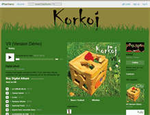 Tablet Screenshot of korkoj.bandcamp.com