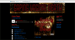 Desktop Screenshot of gapingvaginaldeath.bandcamp.com