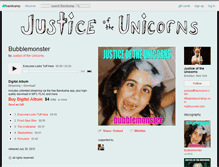 Tablet Screenshot of justiceoftheunicorns.bandcamp.com