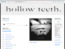 Tablet Screenshot of hollowteeth.bandcamp.com
