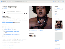 Tablet Screenshot of calliopeb.bandcamp.com