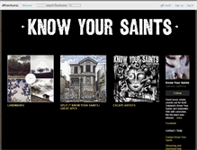 Tablet Screenshot of knowyoursaints.bandcamp.com