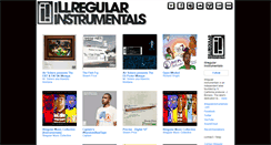 Desktop Screenshot of illregularinstrumentals.bandcamp.com