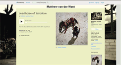 Desktop Screenshot of matthewvanderwant.bandcamp.com