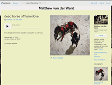 Tablet Screenshot of matthewvanderwant.bandcamp.com