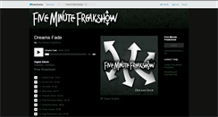 Desktop Screenshot of fiveminutefreakshow.bandcamp.com